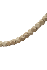 Tasselled Wood Bead Garland - Natural