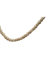 Tasselled Wood Bead Garland - Natural