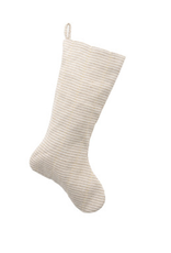 Cream with Gold Cotton and Jute Stocking