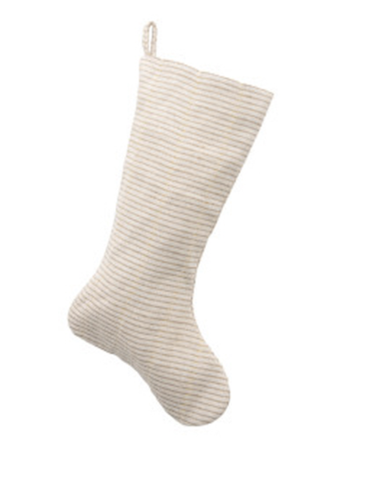 Cream with Gold Cotton and Jute Stocking