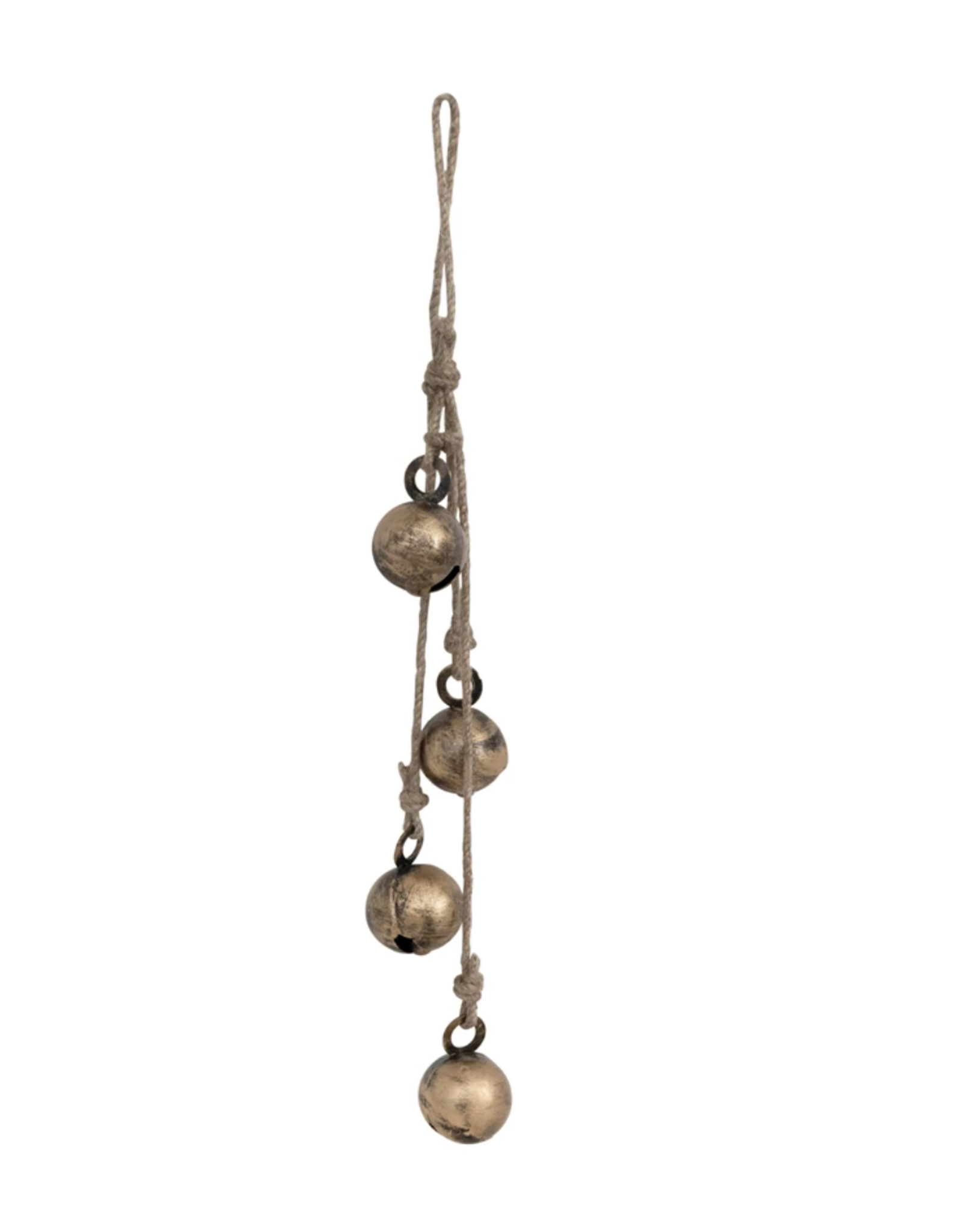 Hanging Jingle Bells with Jute Rope