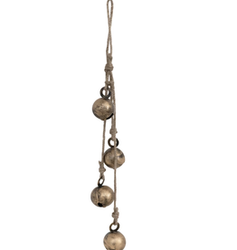 Hanging Jingle Bells with Jute Rope