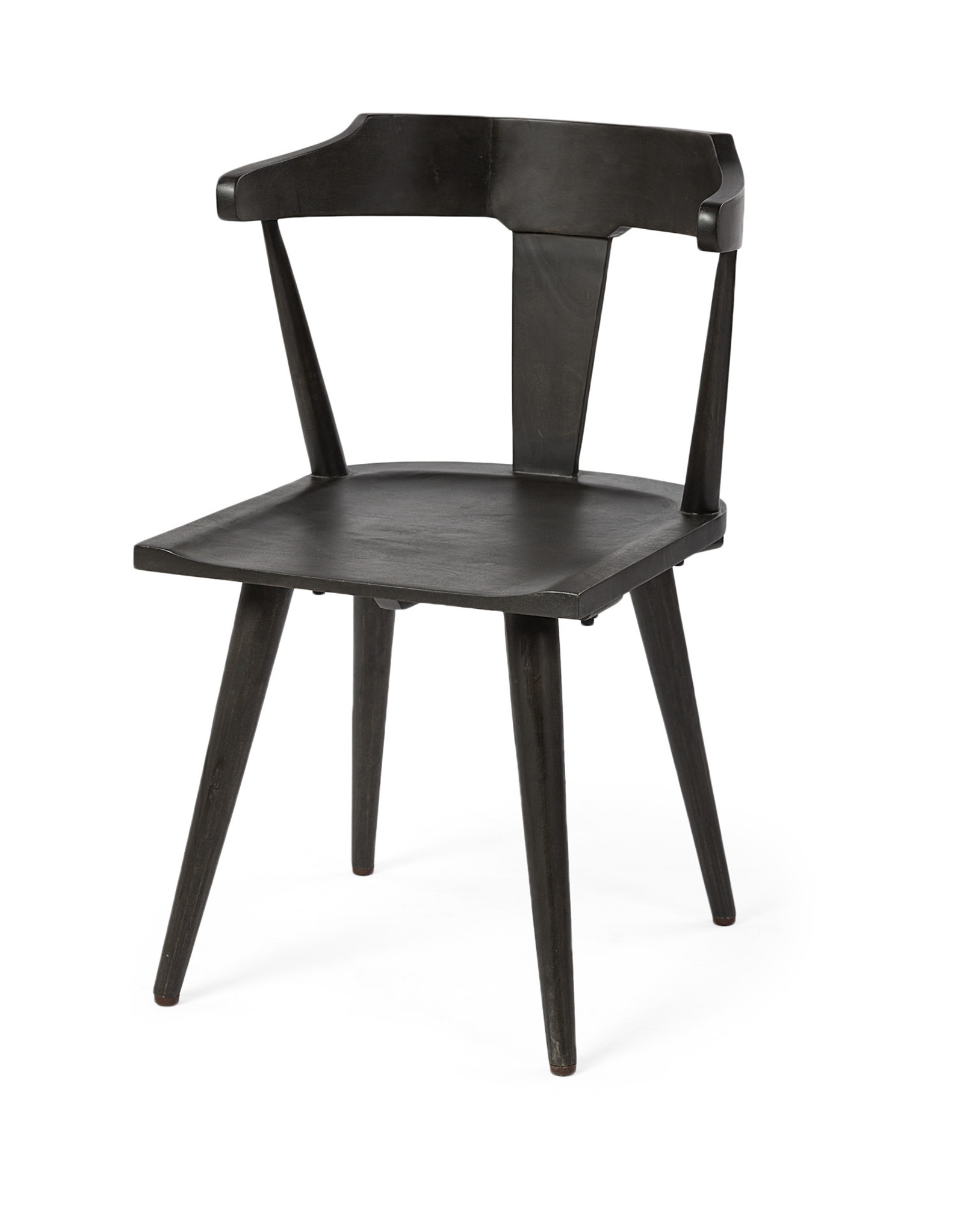 Calvin  Dark Brown Wooden Dining Chair