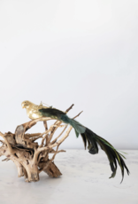Mercury Glass Bird Ornament