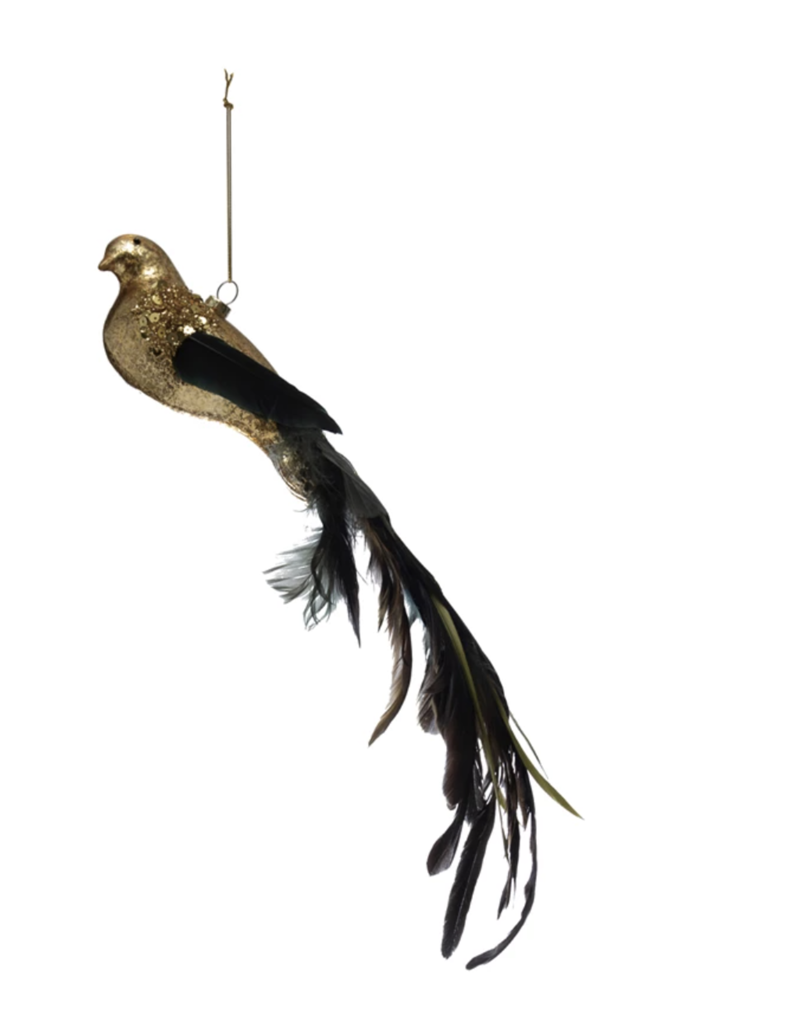 Mercury Glass Bird Ornament