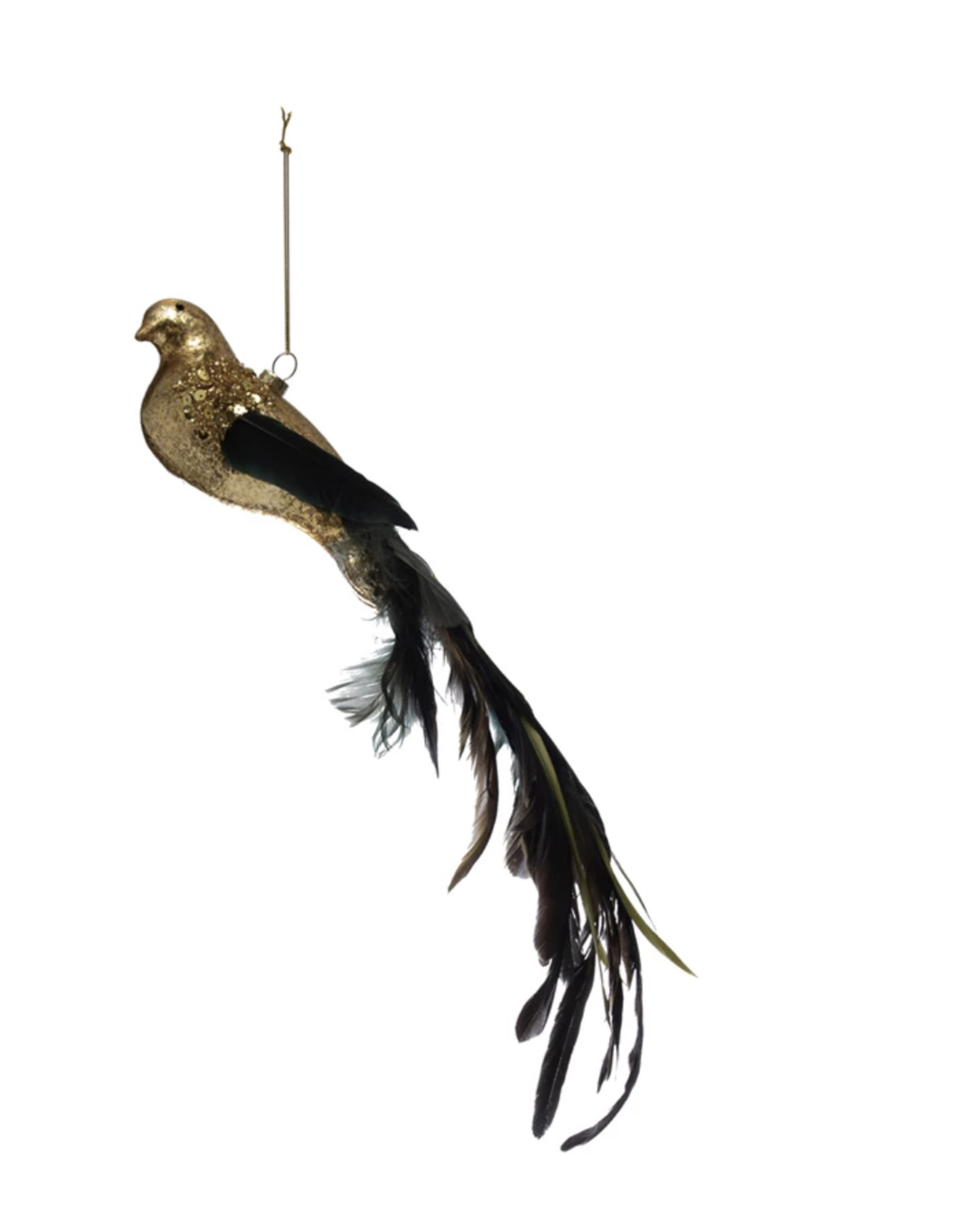 Mercury Glass Bird Ornament