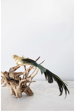 Mercury Glass Bird Ornament