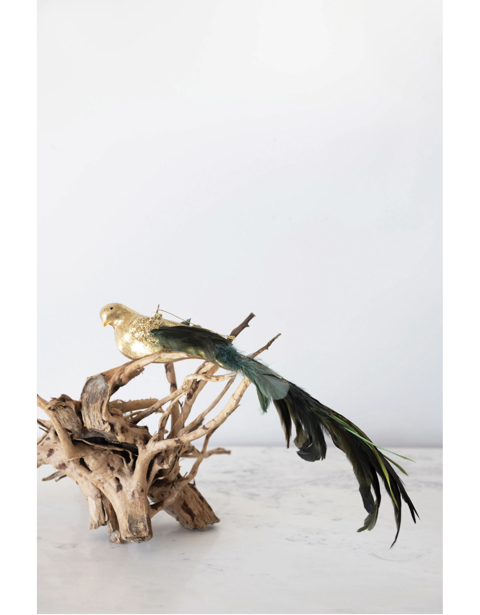 Mercury Glass Bird Ornament
