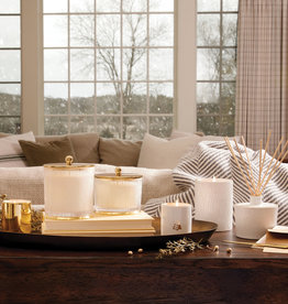 Frasier Fir Large Frosted Wood Grain Candle