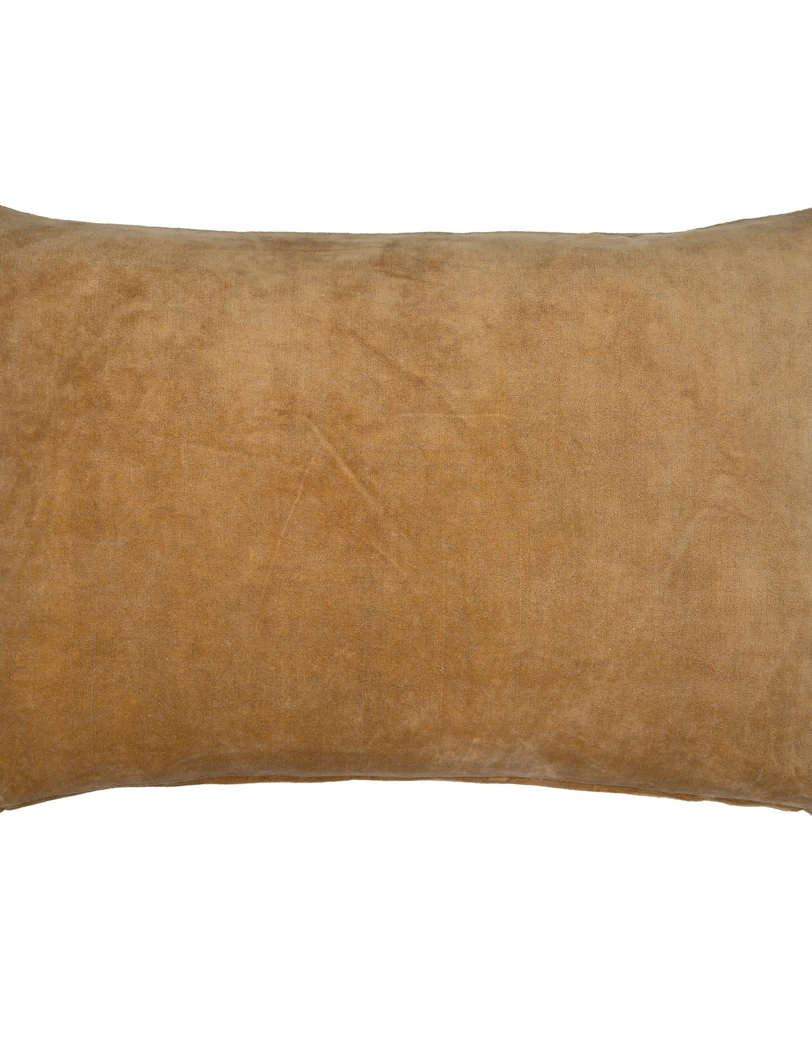 Vera Velvet Pillow, Light Gold 16x24