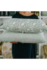 Ella Linen Pillow, Sage 16x24