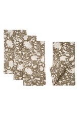 Eden Linen Napkins S/4, Walnut