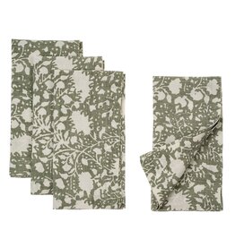 Eden Linen Napkins S/4, Sage