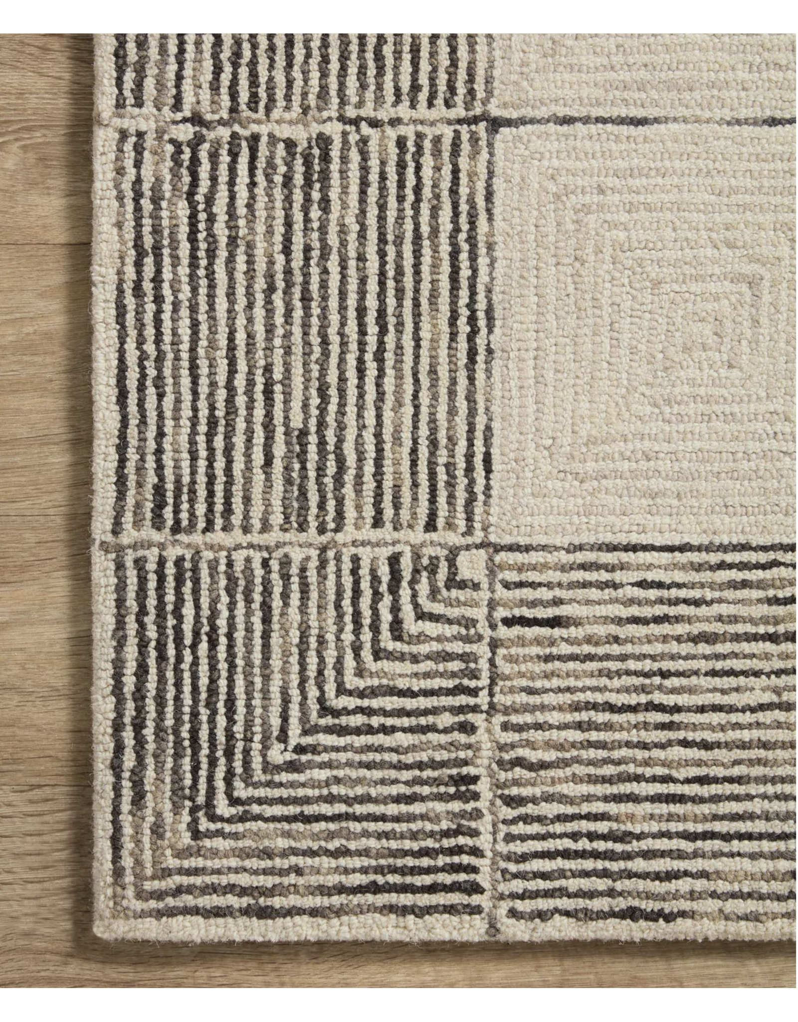 Chris Loves Julia x Loloi Francis Rug  FRA-02 Cream / Black
