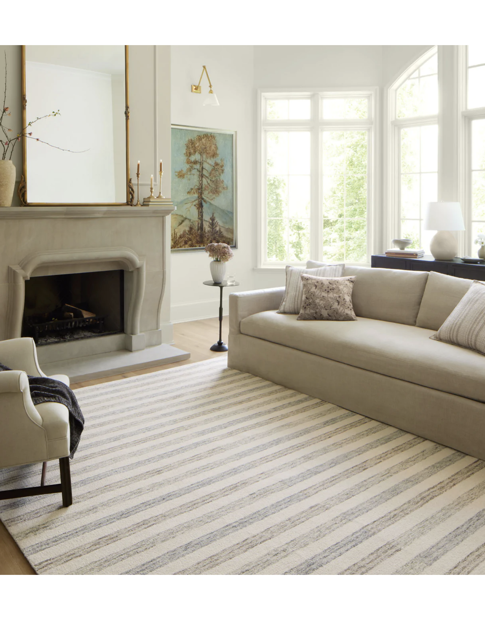 Chris Loves Julia x Loloi Chris Rug CHR-05 Ivory / Slate