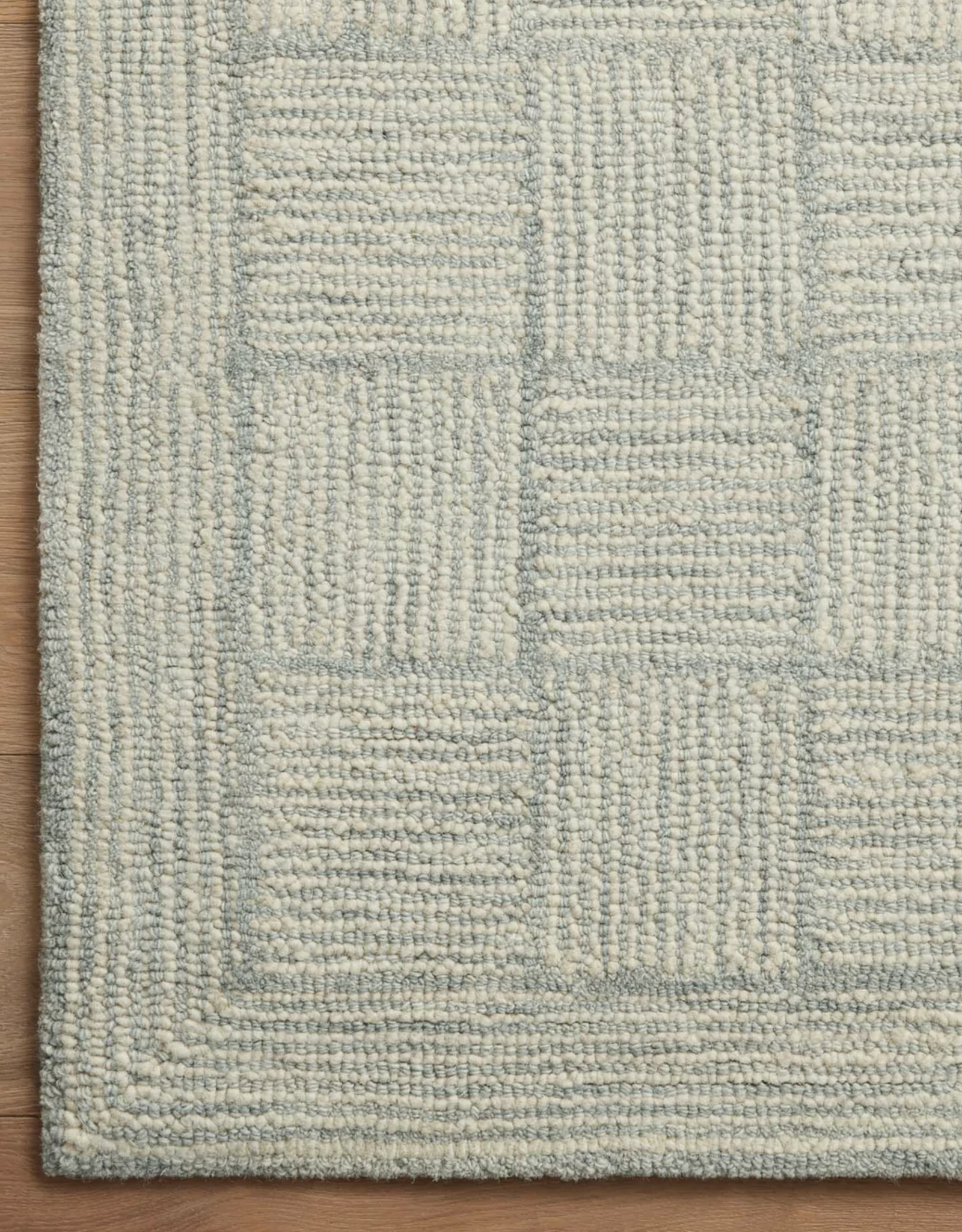 Chris Loves Julia x Loloi Francis Rug FRA-03 - Silver / Sky