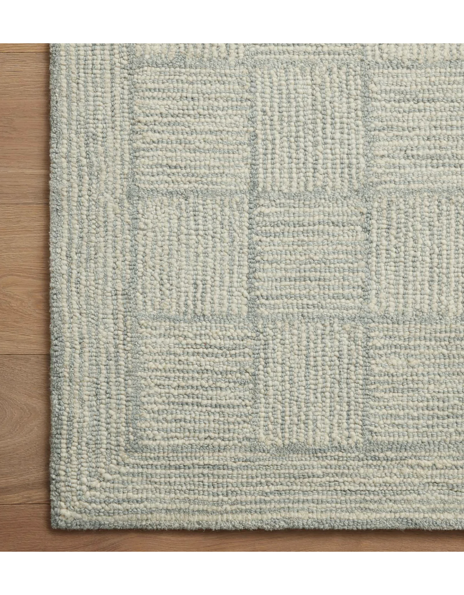 Chris Loves Julia x Loloi Francis Rug FRA-03 - Silver / Sky