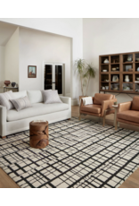 Chris Loves Julia x Loloi Polly Rug POL-02 - Black / Ivory