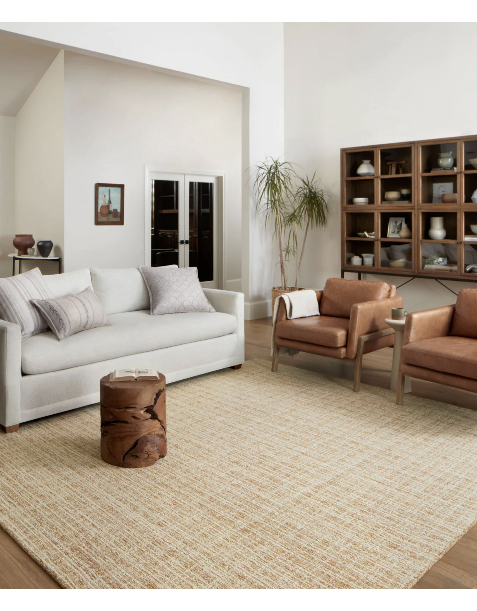 Chris Loves Julia x Loloi Polly Rug POL-03 - Straw / Ivory