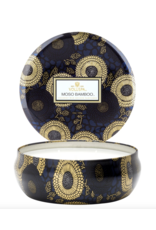 Moso Bamboo 3 Wick Tin Candle