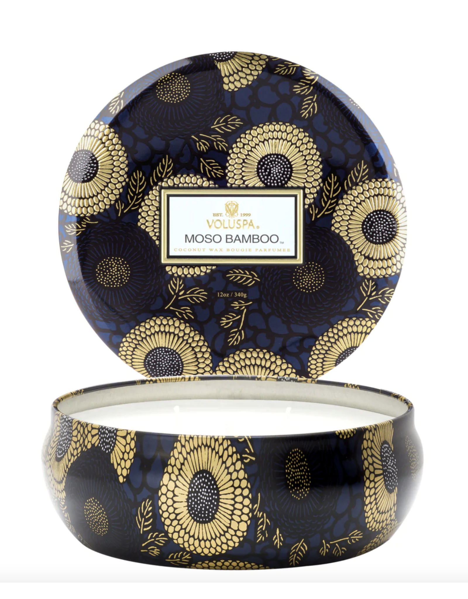 Moso Bamboo 3 Wick Tin Candle