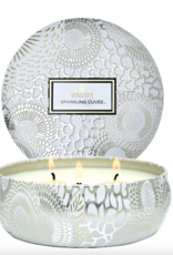 Sparkling Cuvee 3 WIck Tin Candle