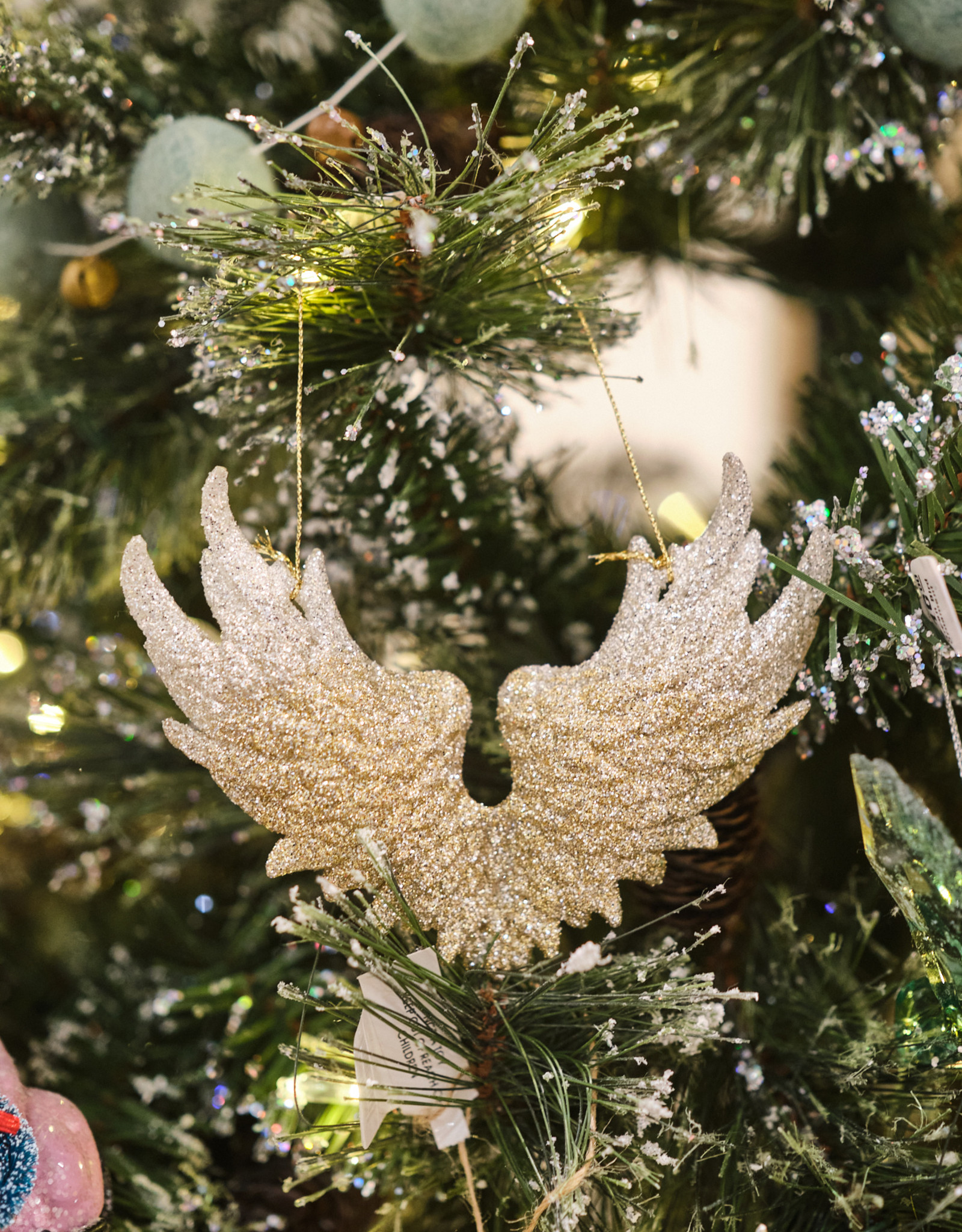 Glittered Wings Ornaments