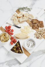 White Rectangle Mod Charcuterie Board, Medium