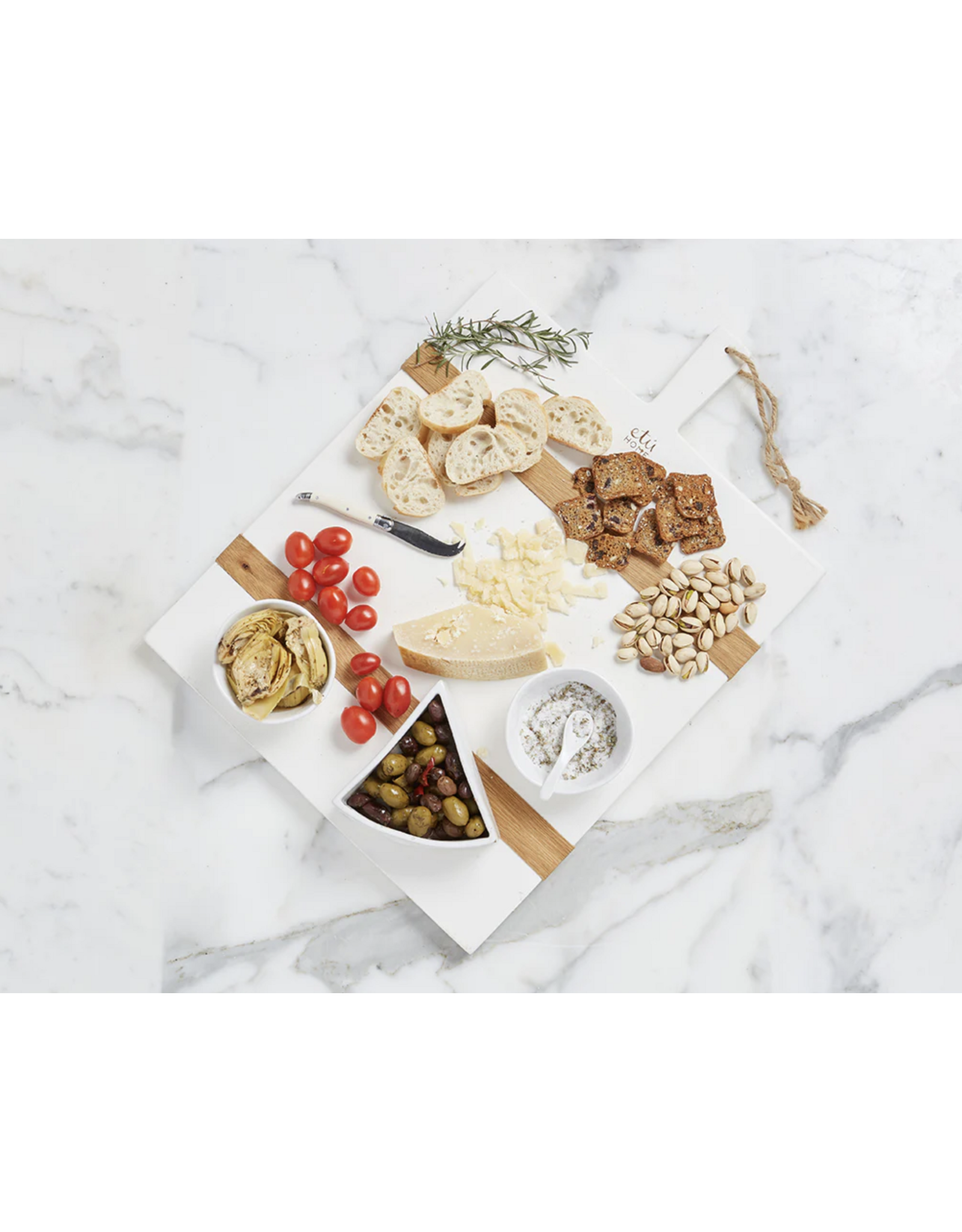 White Rectangle Mod Charcuterie Board, Medium