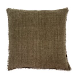 Lina Linen Pillow, Shadow 24x24