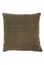 Lina Linen Pillow, Shadow 24x24