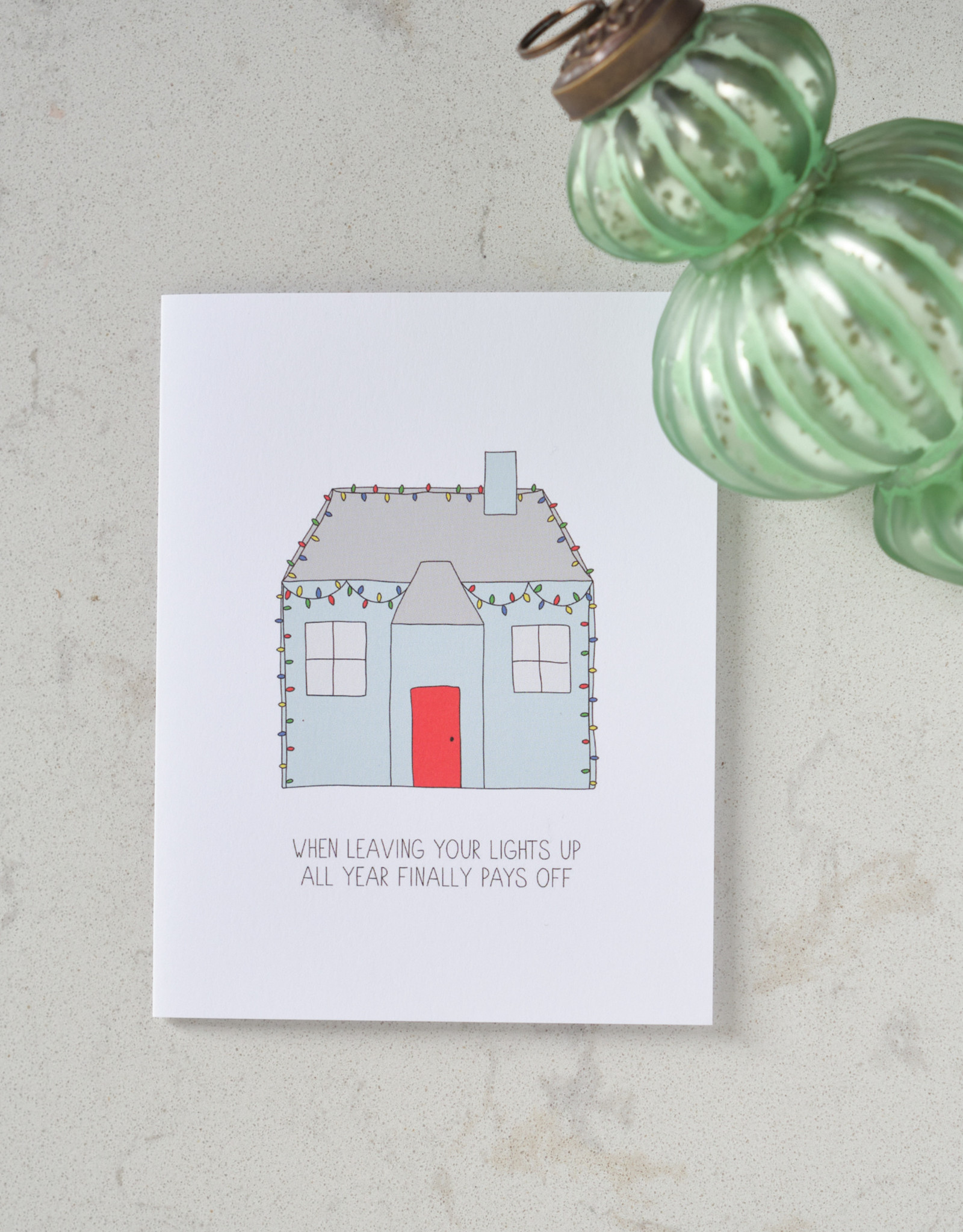 Lights Up Holiday Card