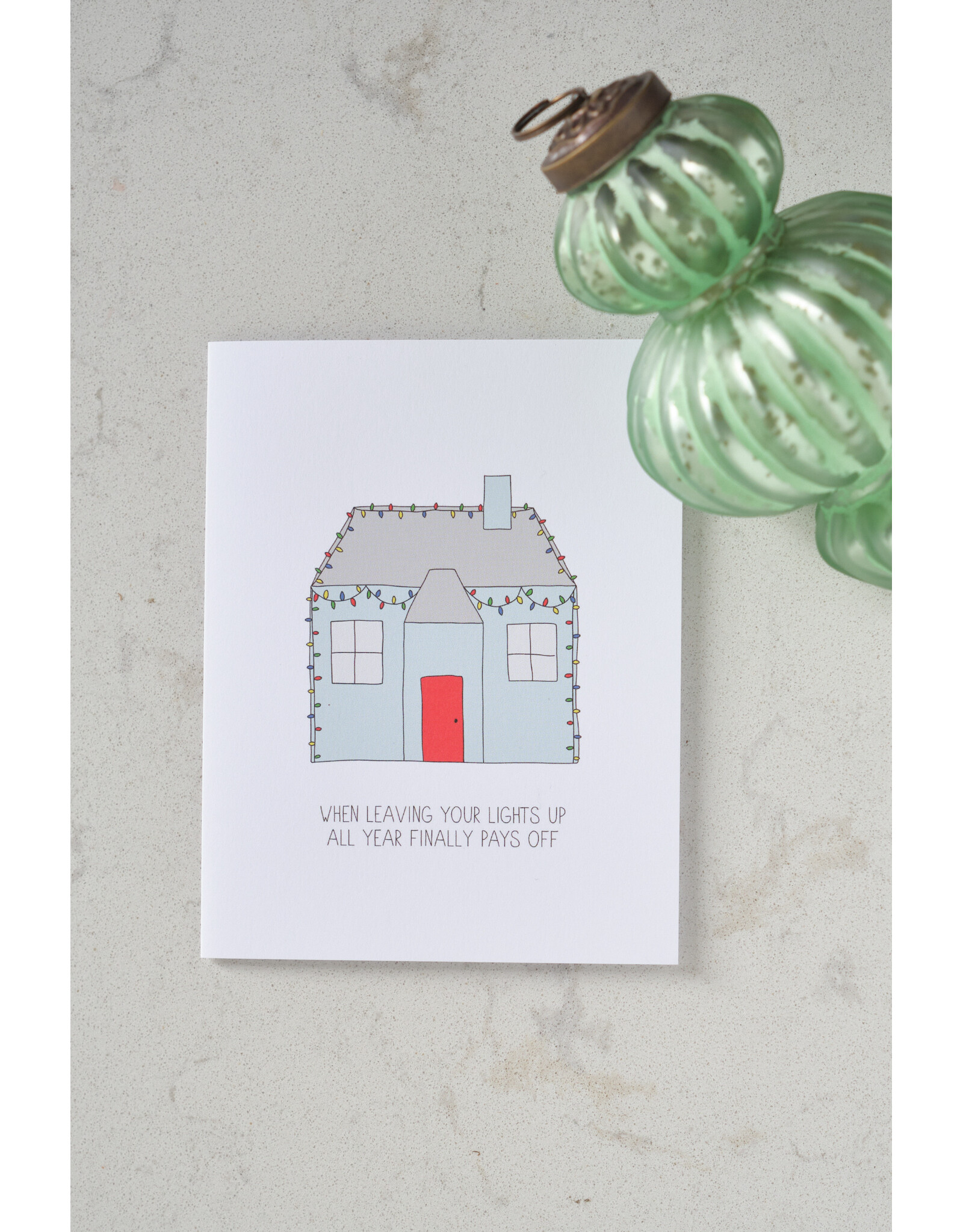 Lights Up Holiday Card