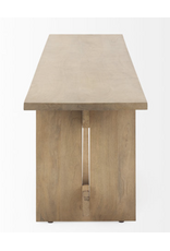 Aida Dining Bench in Light Brown Wood