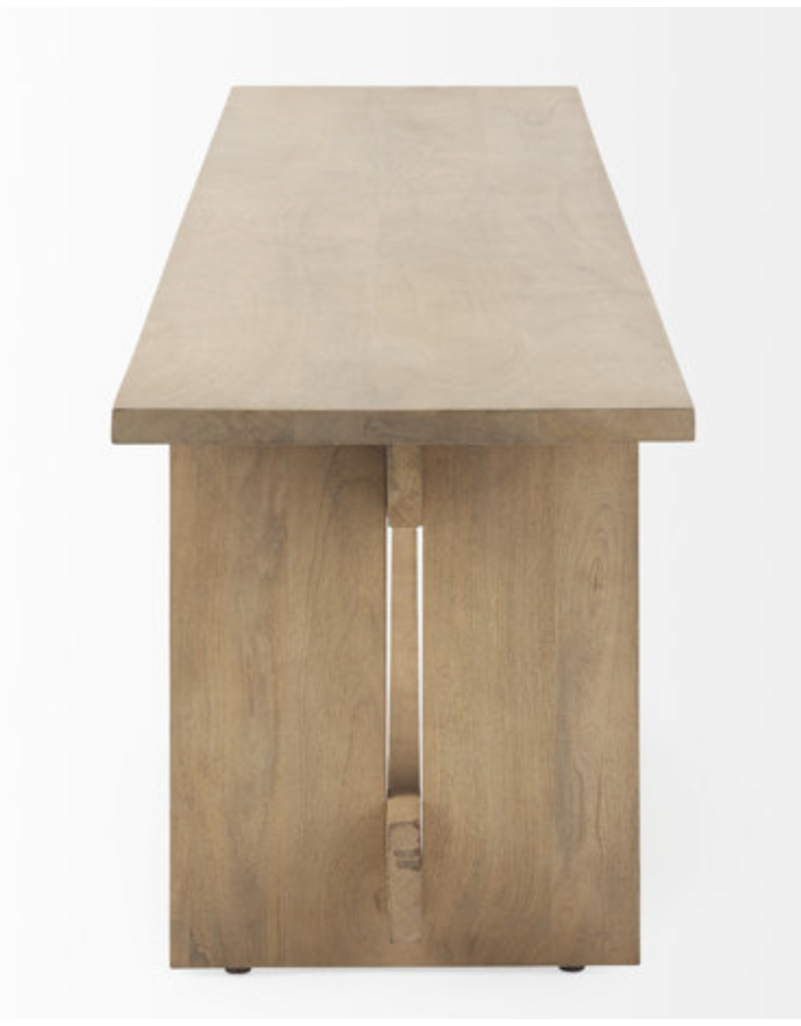 Aida Dining Bench in Light Brown Wood