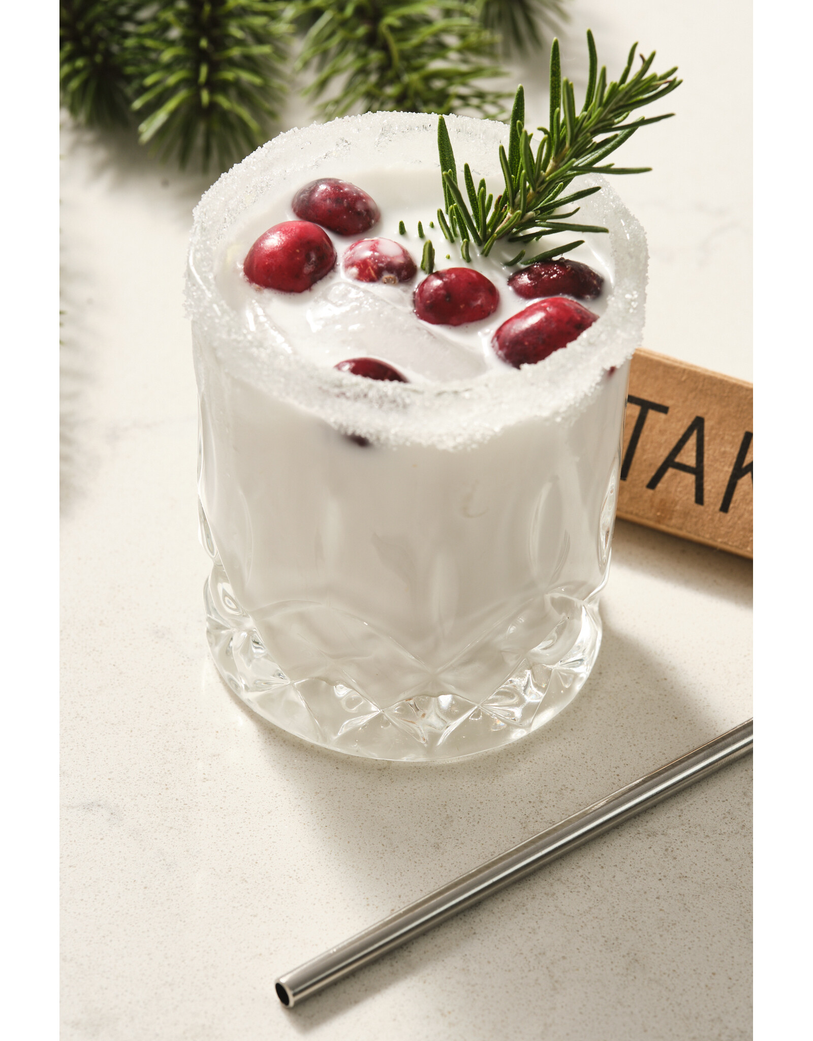Take a Sip Stainless Cocktail Straws 4/pk