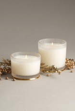 Frasier Fir Medium Frosted Wood Grain Candle