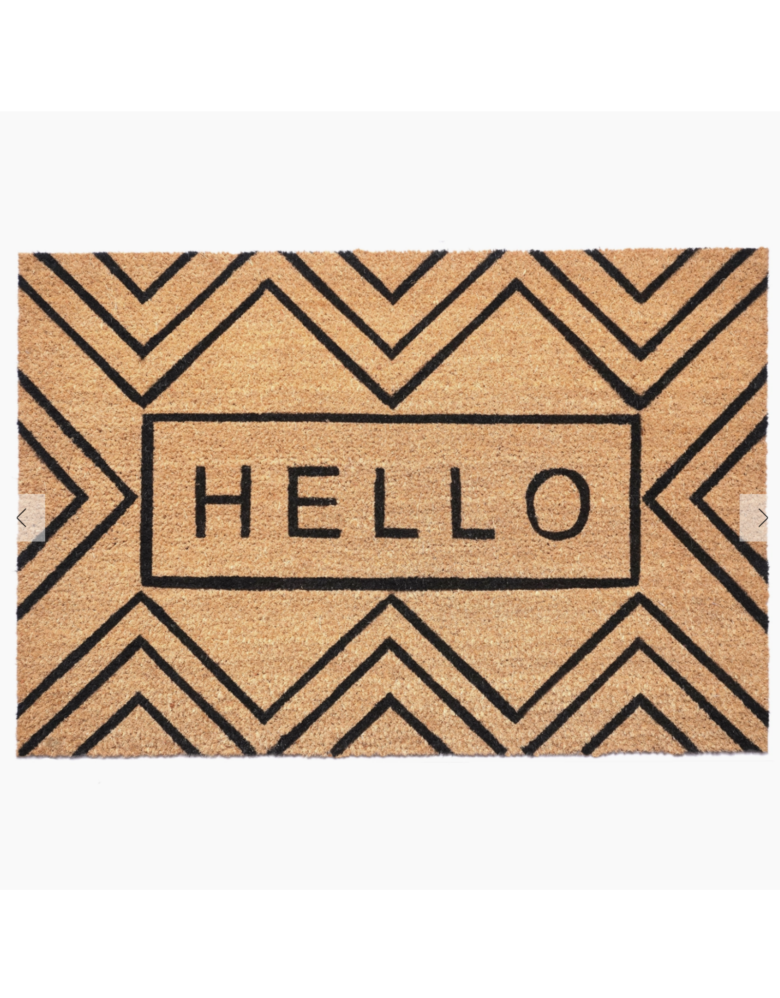Chevron Hello Doormat