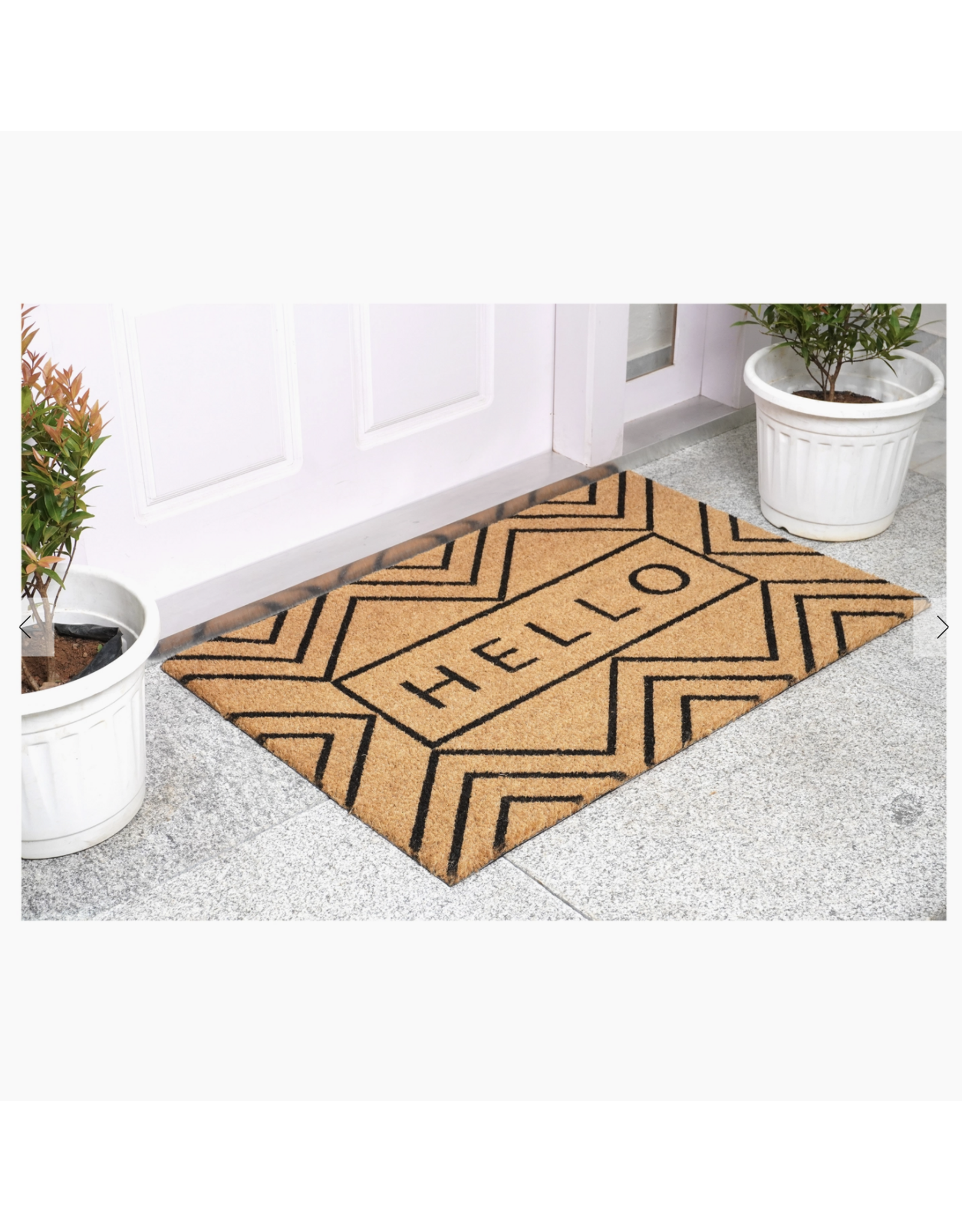 Chevron Hello Doormat