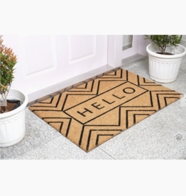 Chevron Hello Doormat