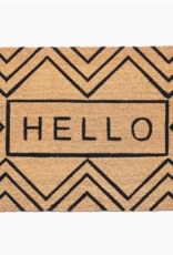 Chevron Hello Doormat