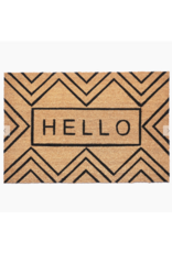 Chevron Hello Doormat