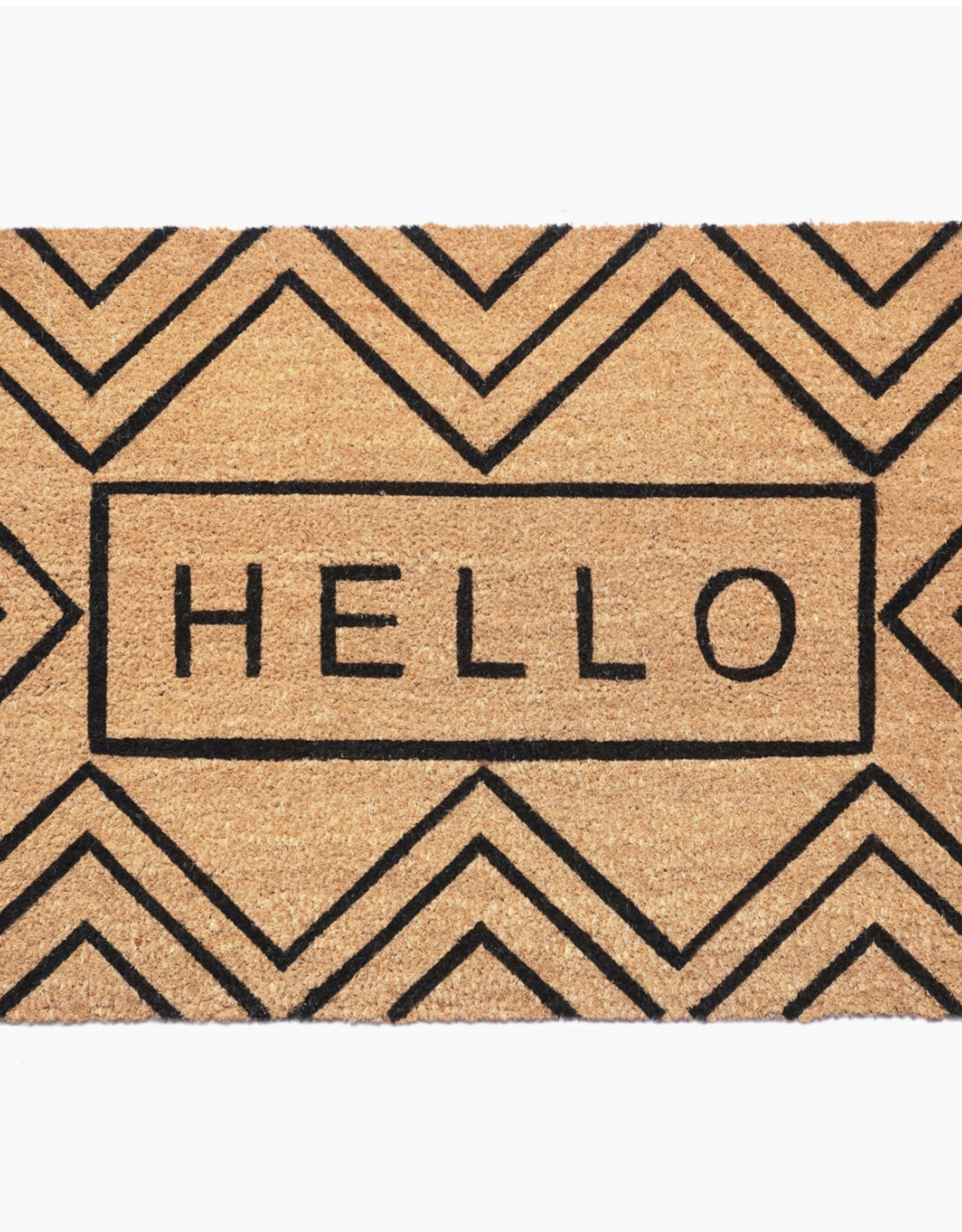 Chevron Hello Doormat