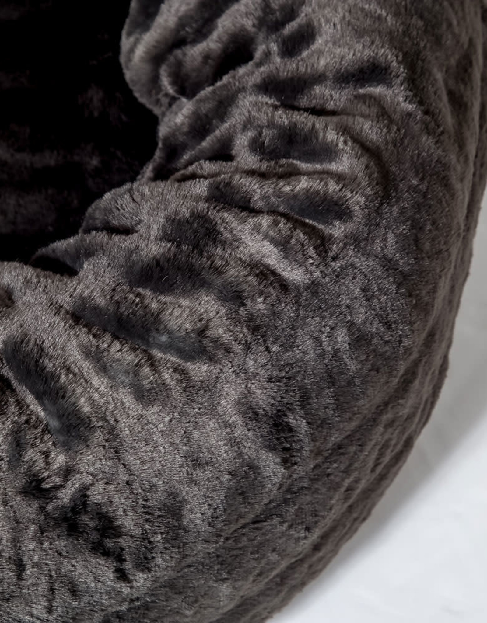 Plush Dog Bed - Charcoal