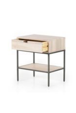 Trey Nightstand In Dove Poplar