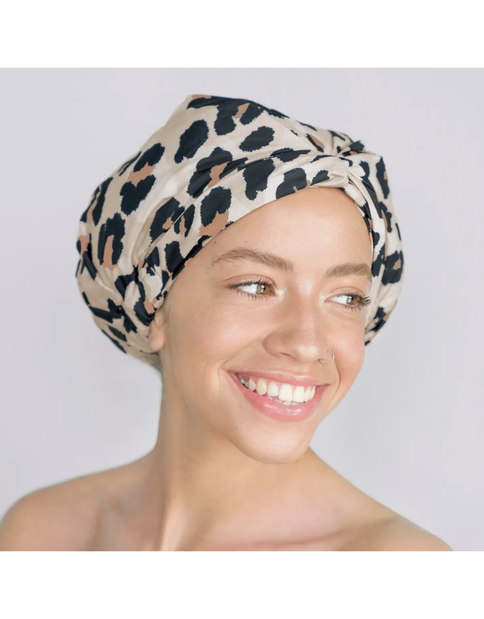 Luxury Shower Cap - Leopard