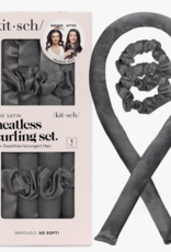 Satin Heatless Curling Set - Charcoal