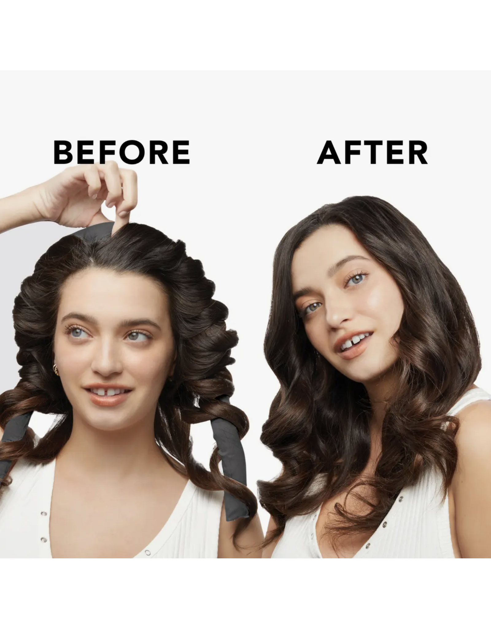 Satin Heatless Curling Set - Charcoal