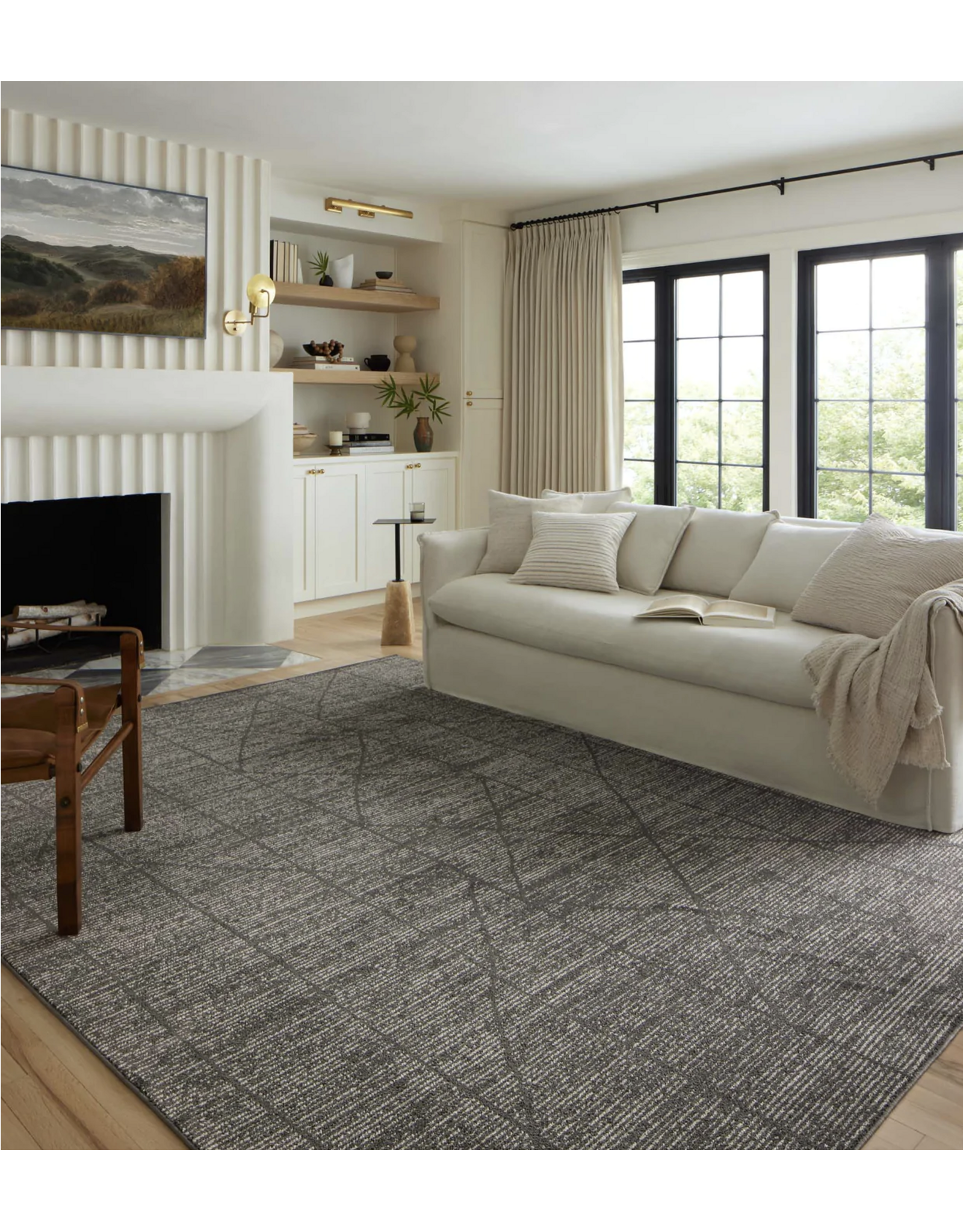 Loloi II Kamala Rug KAM-06 Charcoal/Ivory