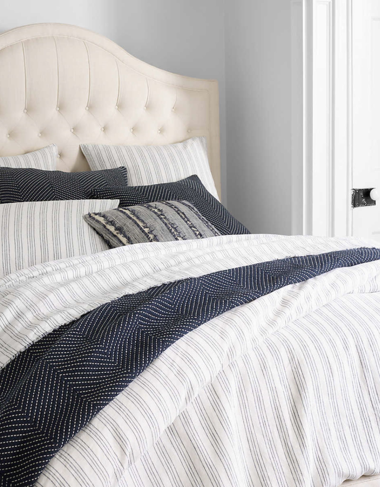 Lush Linen Stripe Duvet Cover